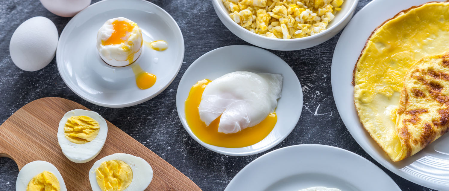 huevos diferentes tipos de cocción
