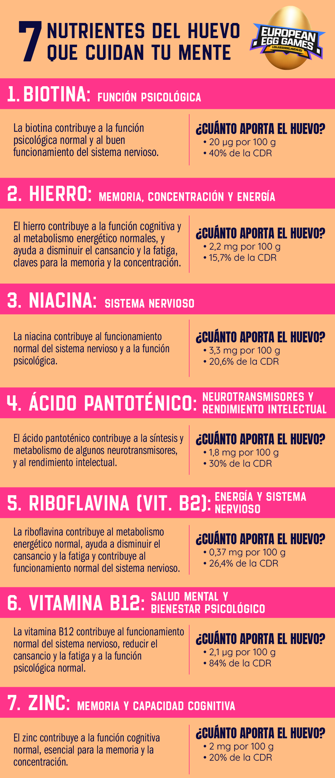 huevo, un alimento extraordinario para tu cerebro